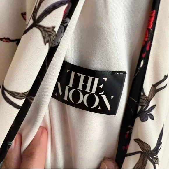 The Moon high neck collared sleeveless full length maxi dress women’s size large - Picture 6 of 12